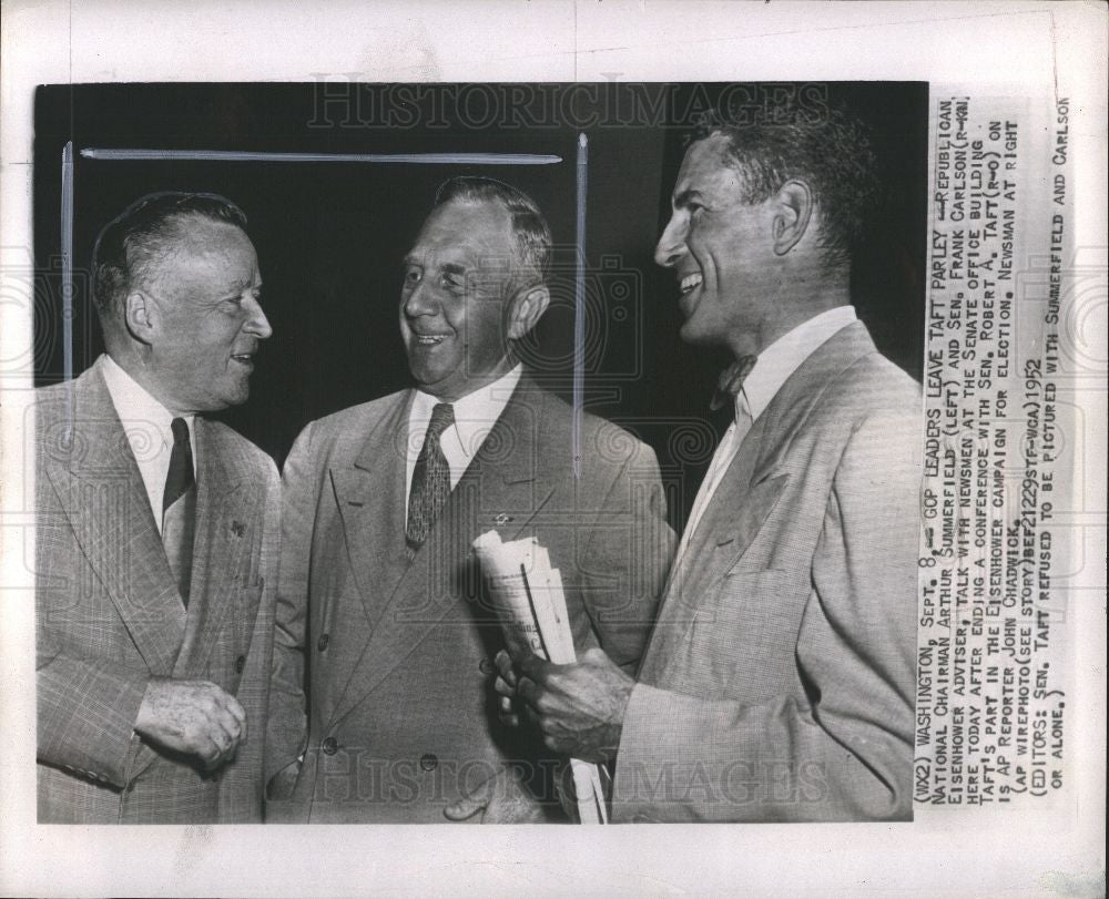 1952 Press Photo Arthur Summerfield Chairman - Historic Images