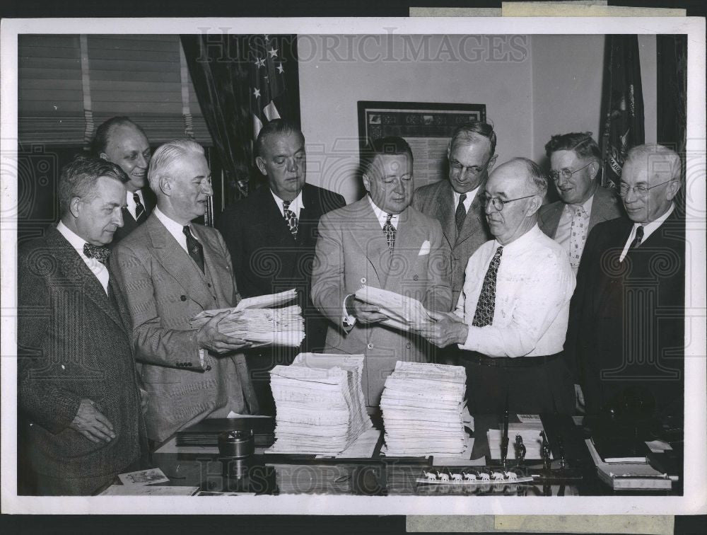 1946 Press Photo Arthur E.Summerfield U.S Postmaster - Historic Images