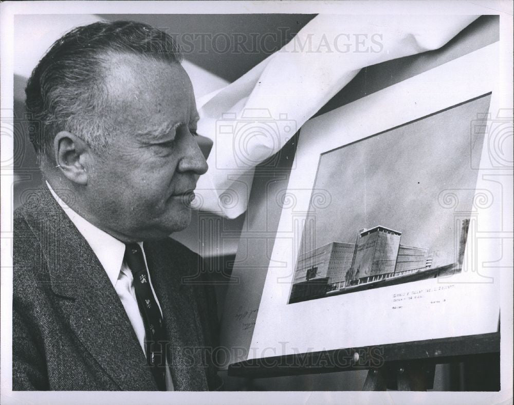 1956 Press Photo Postmaster General Art Summerfield - Historic Images
