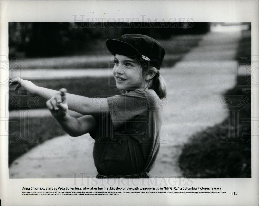 1992 Press Photo Anna Chlumsky American Actress - Historic Images