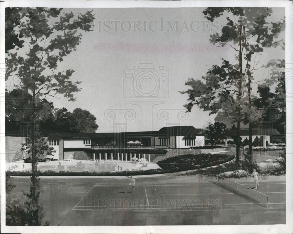 Press Photo Fairlane Club - Historic Images