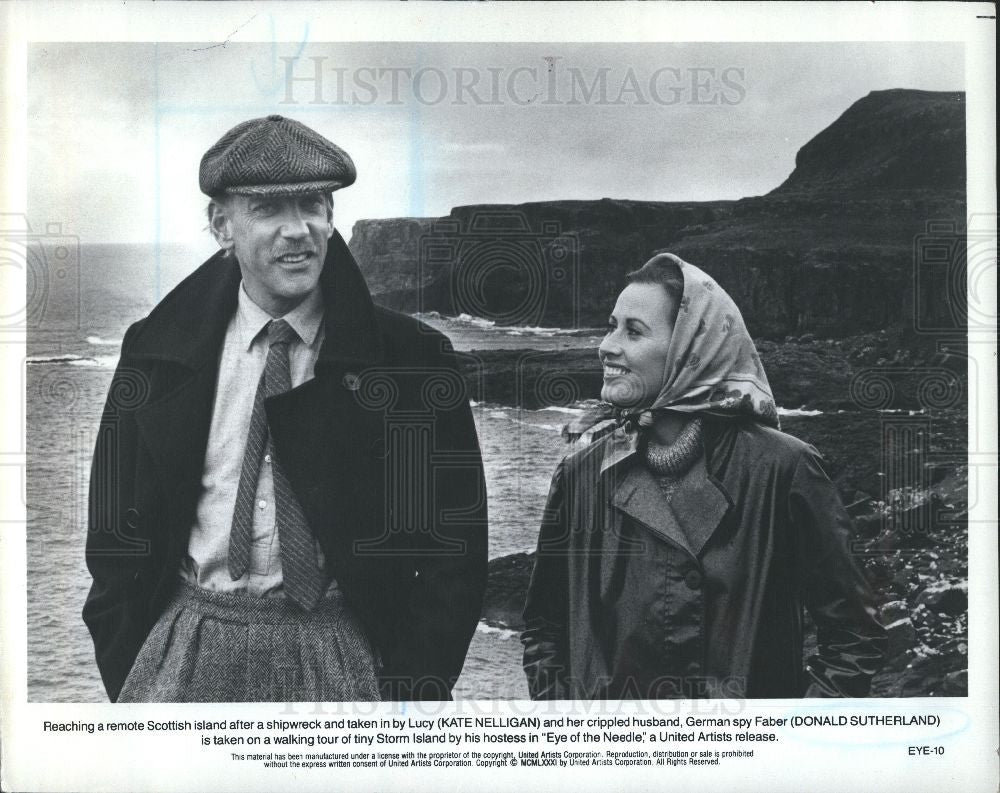 1986 Press Photo Donald Sutherland Canadian actor - Historic Images