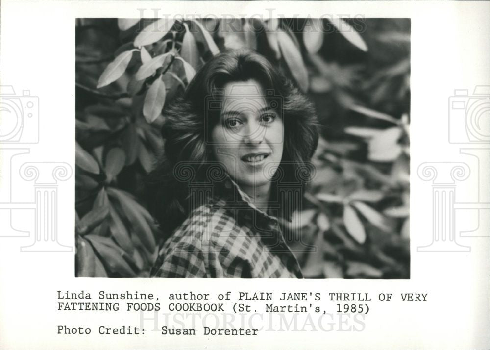1985 Press Photo Linda Sunshine Cookbook Author - Historic Images