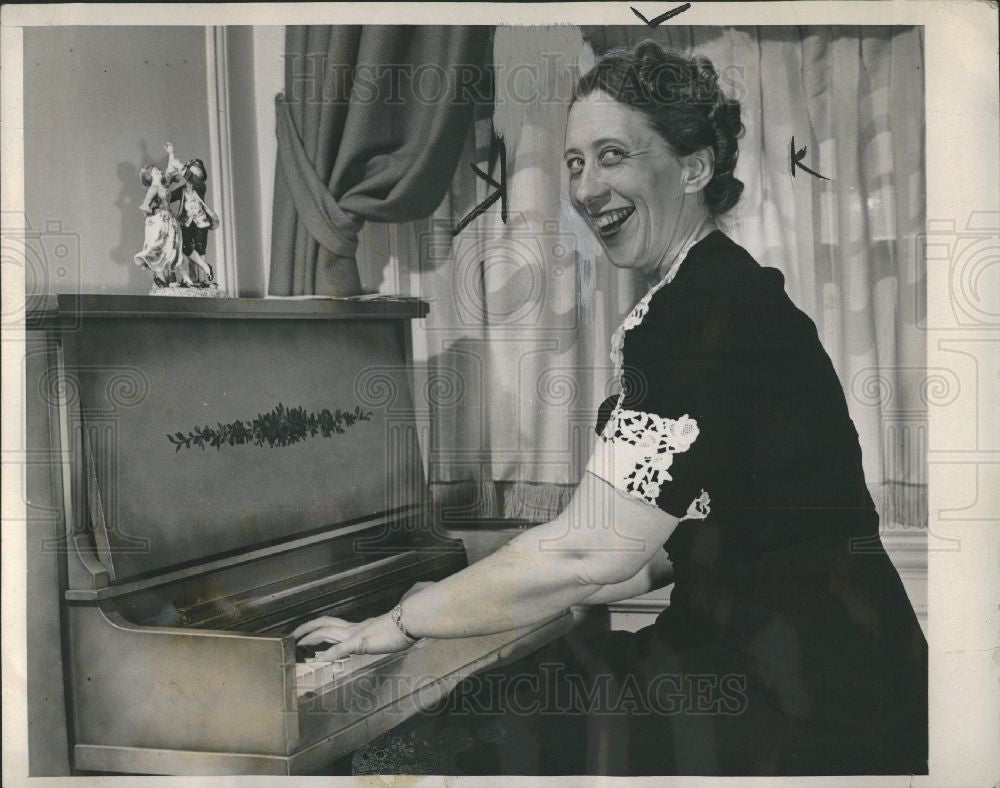 1940 Press Photo Pianist Jessie Sumner - Historic Images