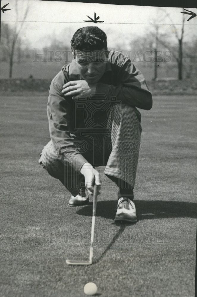 1937 Press Photo Marvin Stahl golf michigan - Historic Images