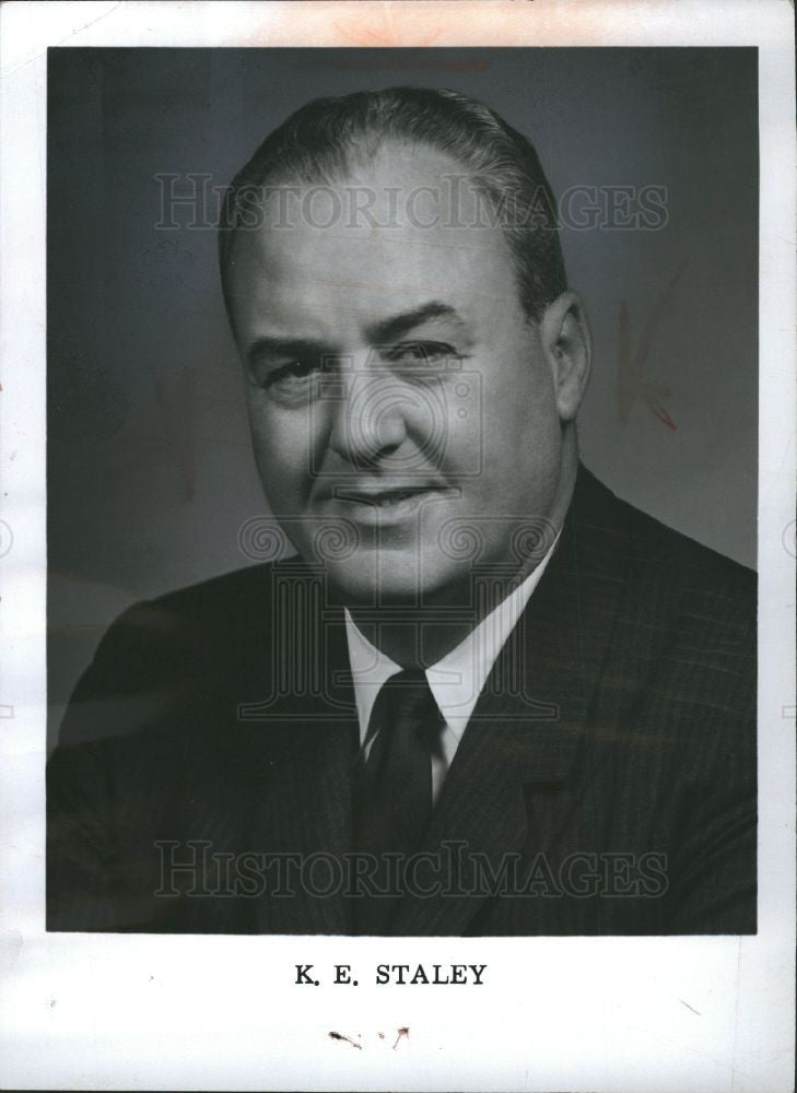 1966 Press Photo K.E.STALEYto retired from G.M - Historic Images