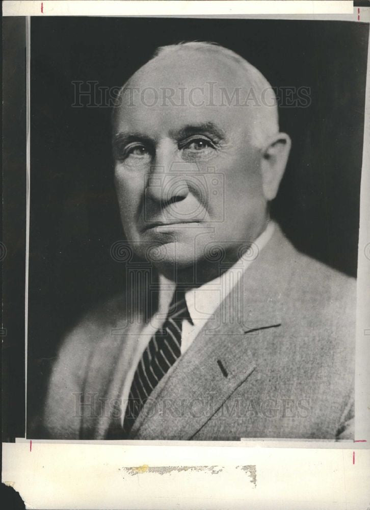 1934 Press Photo E D Stair Publisher Detroit Free Press - Historic Images