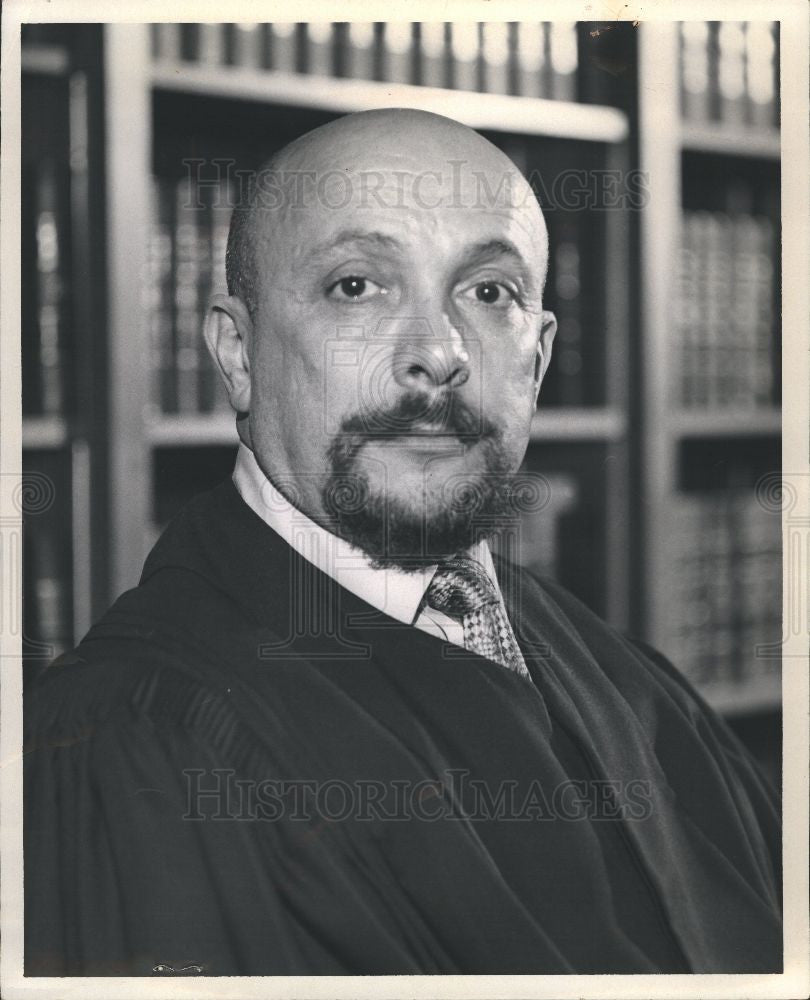 1972 Press Photo Michael Stacey Wayne County Judge - Historic Images
