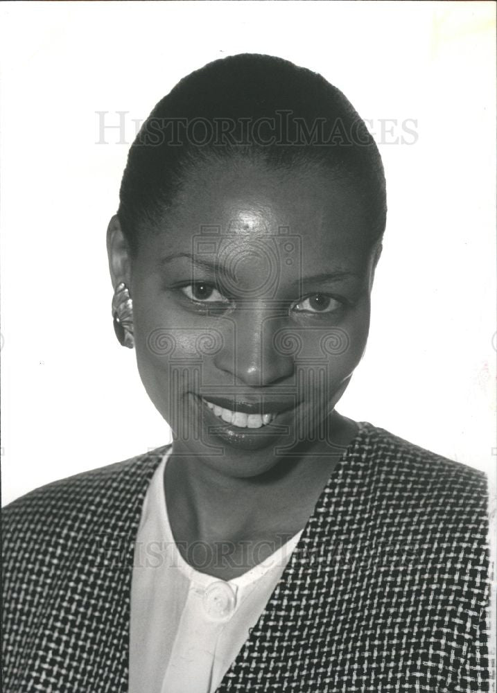 1989 Press Photo Ana McCune Stafford New Detroit, Inc. - Historic Images