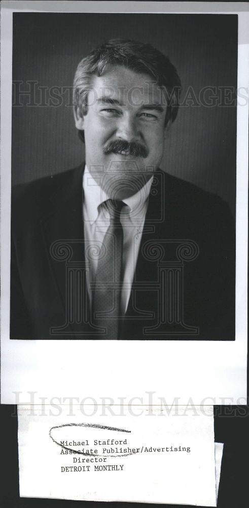 1988 Press Photo Michael Stafford Associate Publisher. - Historic Images