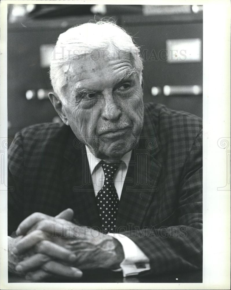 1988 Press Photo Neil Staebler Politician - Historic Images