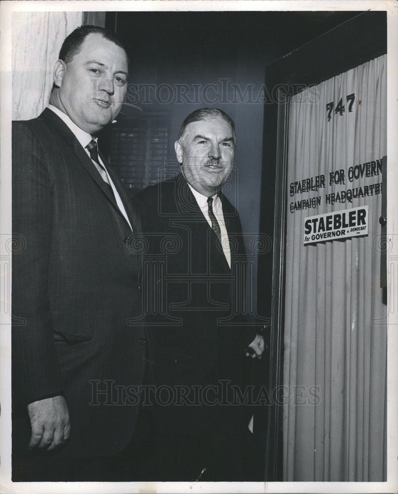 1964 Press Photo Neil Staebler politician - Historic Images