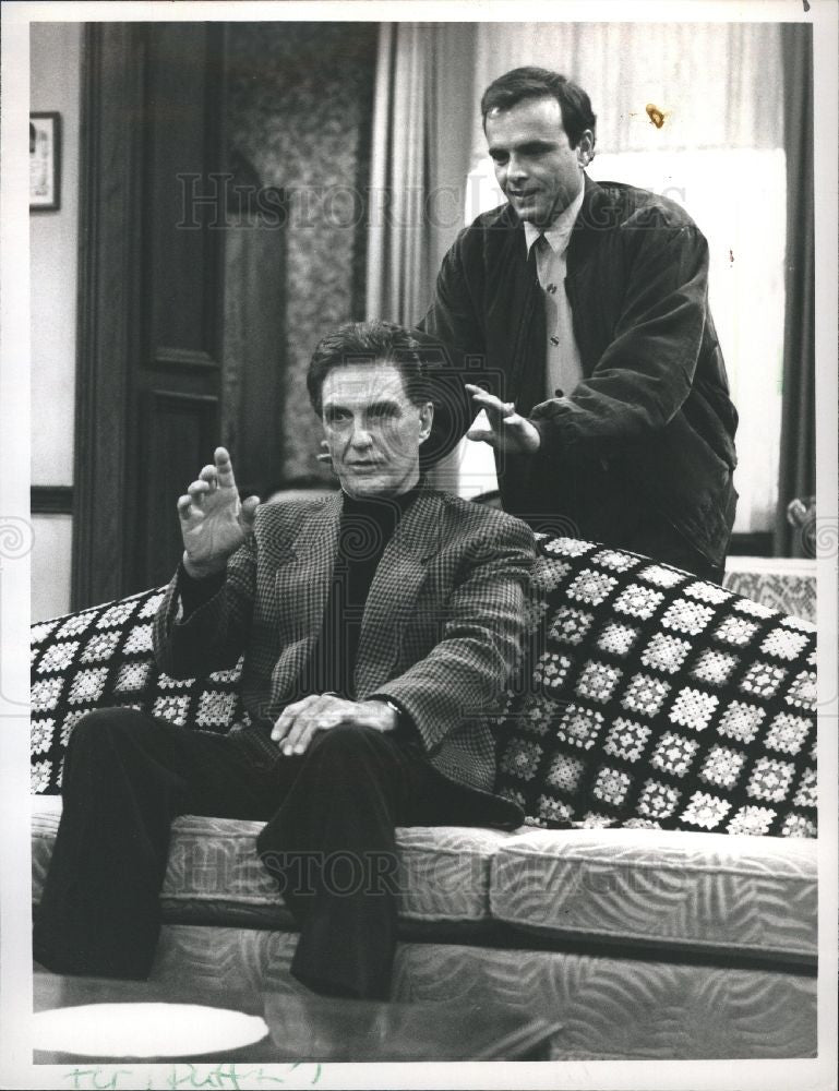 1990 Press Photo Robert Stack, Actor - Historic Images