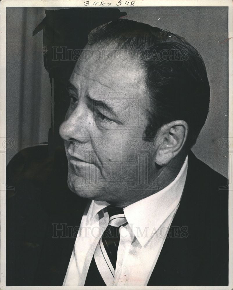1969 Press Photo Oakland County Sheriff Johannes Spreen - Historic Images