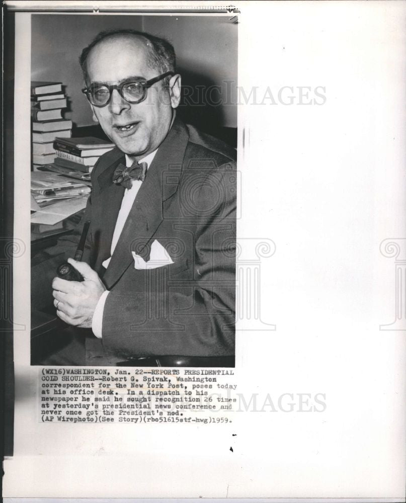 1953 Press Photo Robert G. Spivak - Historic Images