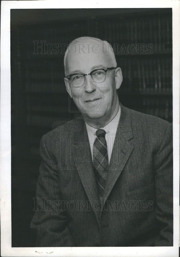 1963 Press Photo George Tait, National Bank of Detroit - Historic Images