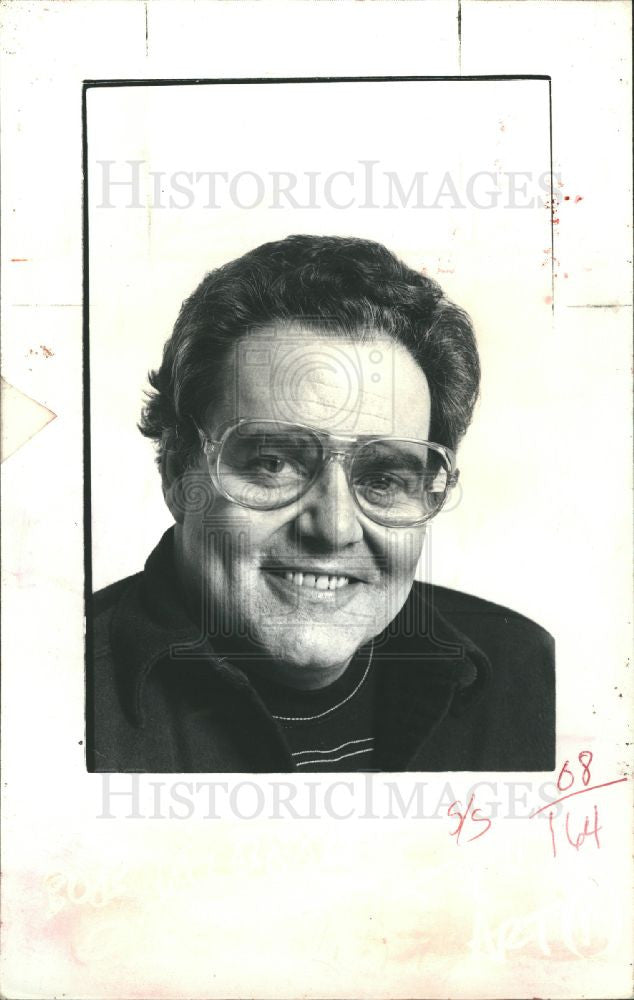 1984 Press Photo Bob Talbert Detroit Free Press Writer - Historic Images