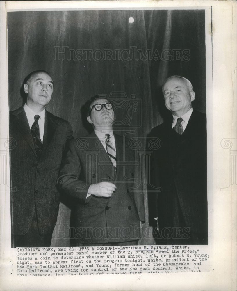 1954 Press Photo Lawrence E. Spivak Publisher - Historic Images