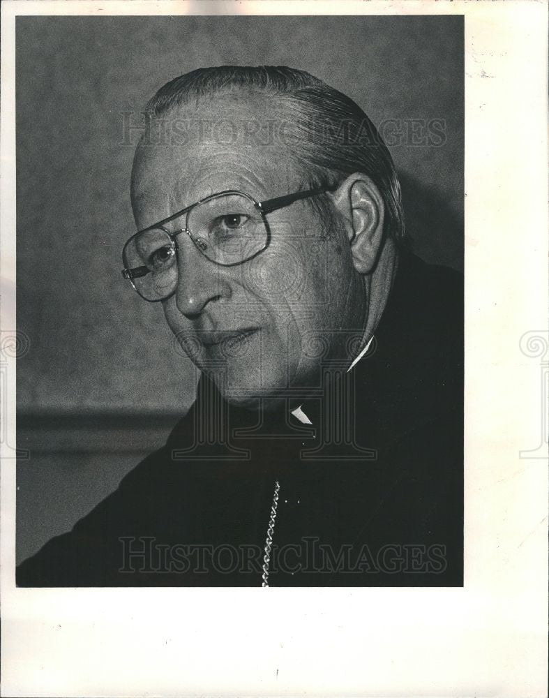 1988 Press Photo Archbishop Edmund Szoka - Historic Images