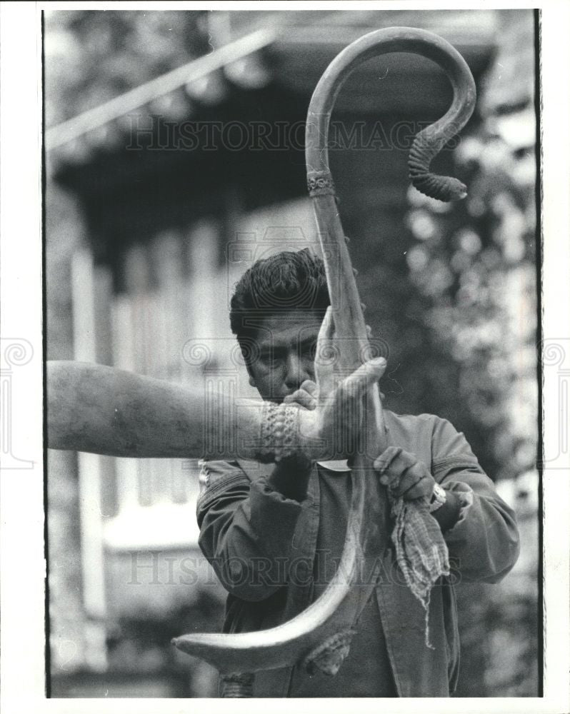 1983 Press Photo Hare Krishna Temple - Historic Images