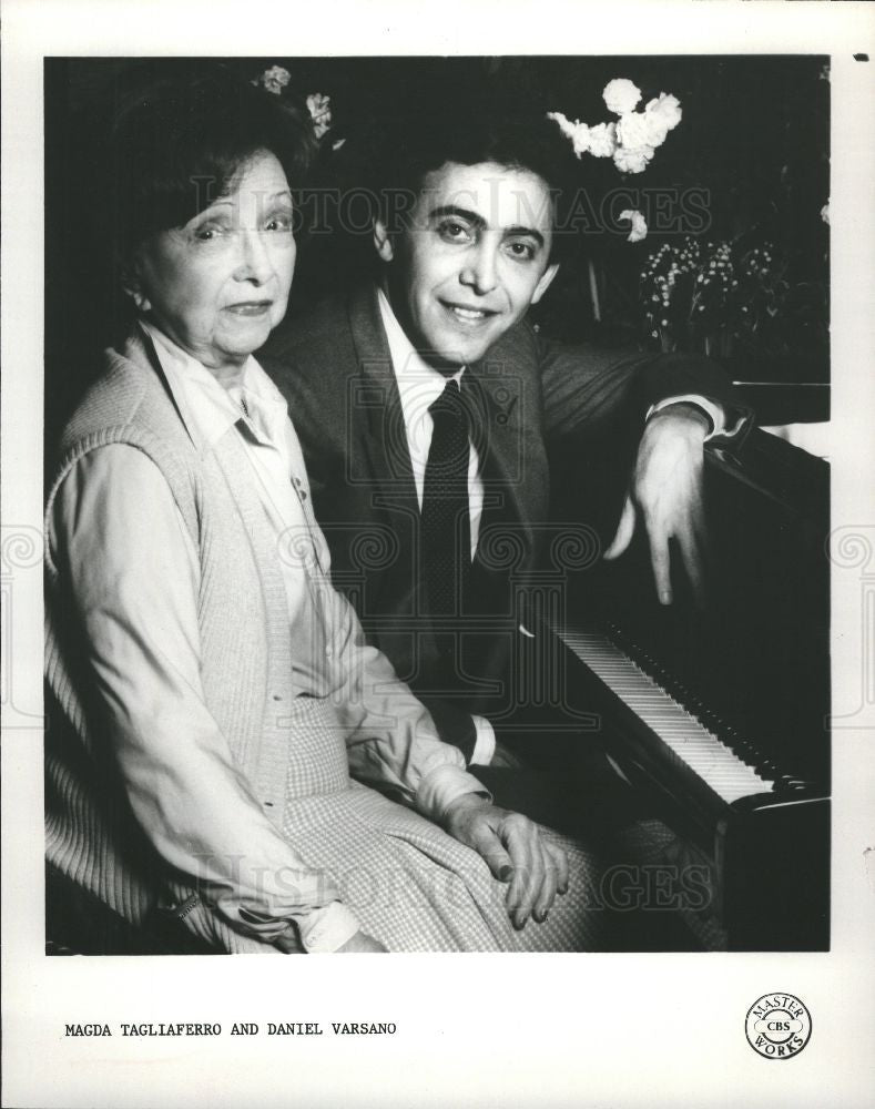 1982 Press Photo Magda Tagliaferro Pianist Daniel - Historic Images