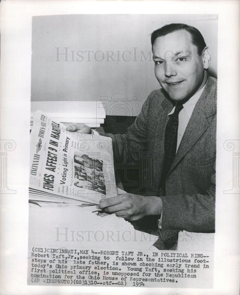 1954 Press Photo Robert Taft Jr  Politician - Historic Images