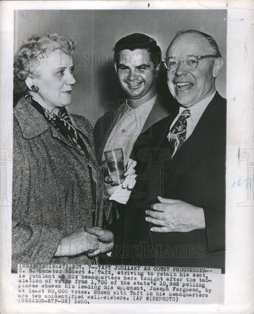 1950 Press Photo Senator Robert Taft - Historic Images