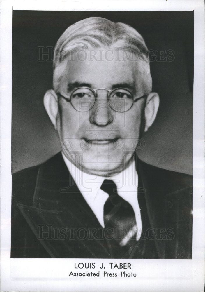 1942 Press Photo Louis J Taber Master National Grange - Historic Images