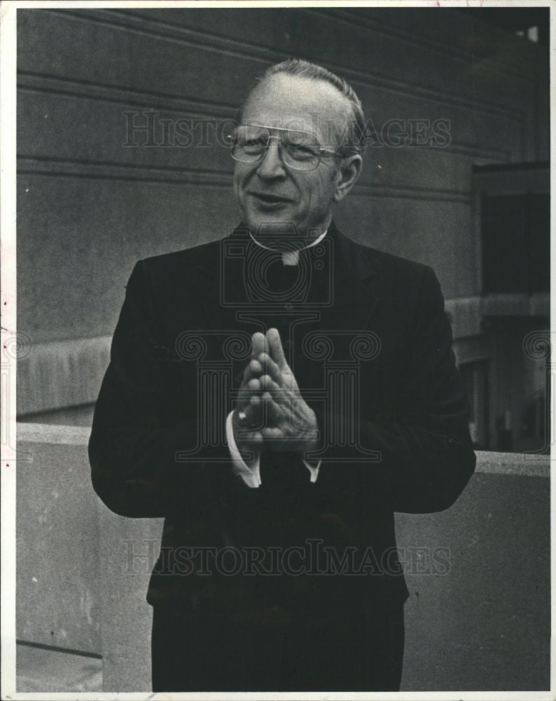 1981 Press Photo Archbishop Edmund Szoka - Historic Images