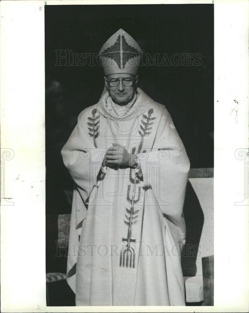 1981 Press Photo Rev. Edmund C. Szoka - Historic Images