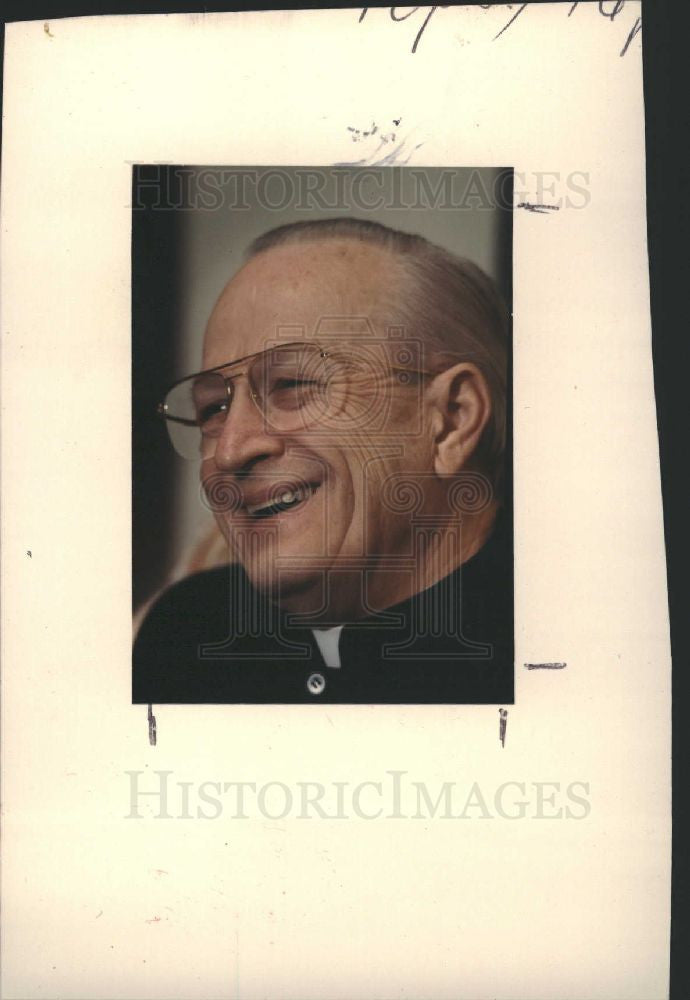 1988 Press Photo Edmund Szoka Detroit Archbishop - Historic Images