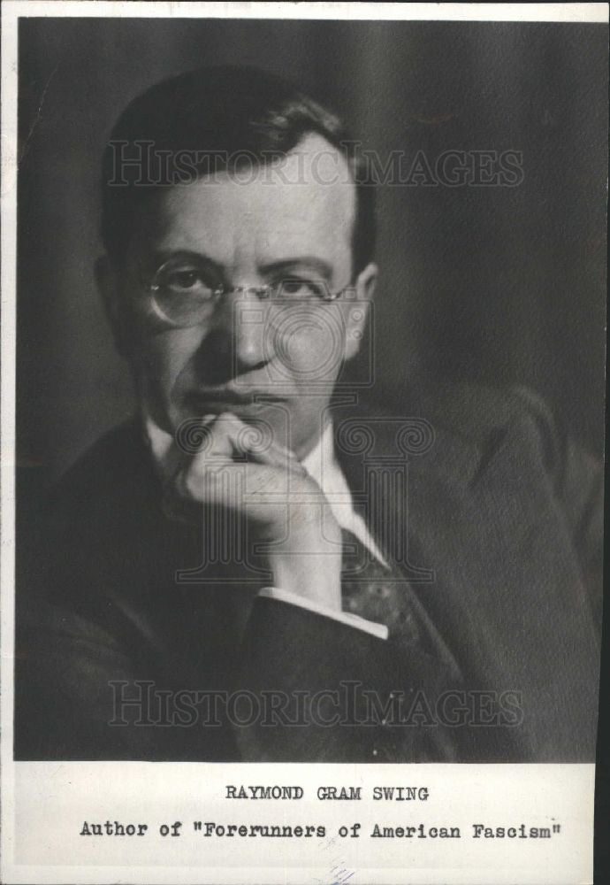 1935 Press Photo raymond gram swing journalist - Historic Images