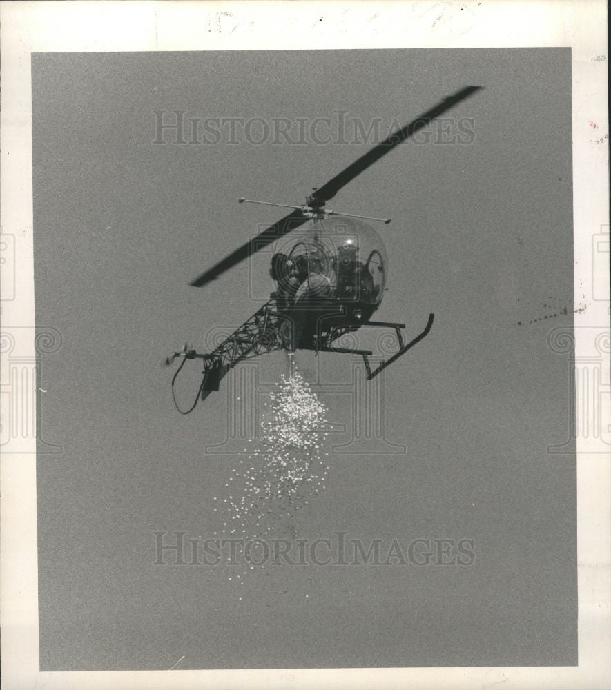 1989 Press Photo helicopter Nankin Mills Picnic Area - Historic Images