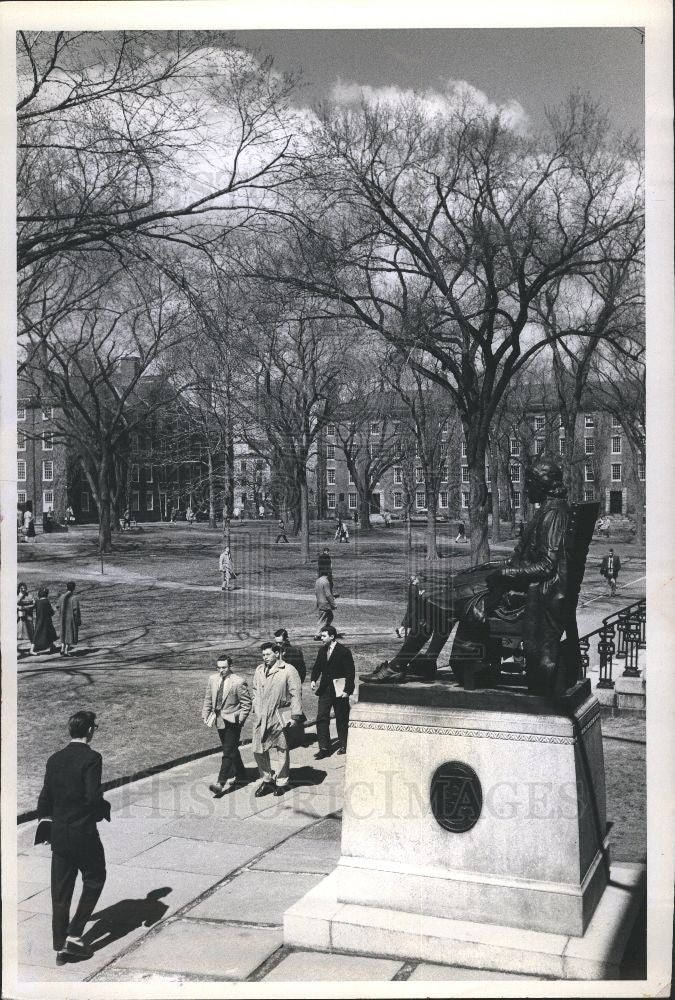 1962 Press Photo Harvard University Cambridge U.S - Historic Images