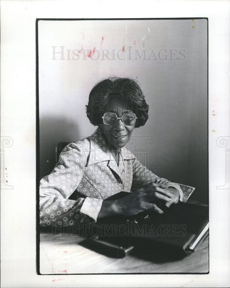 1976 Press Photo Ella Wilson - Heart of Gold volunteer - Historic Images