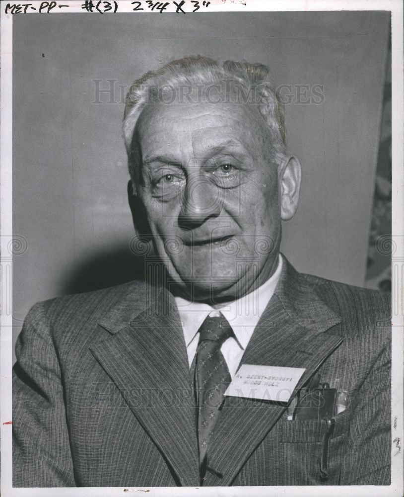 1955 Press Photo Albert Szent-GyÃƒÆ’Ã†â€™Ãƒâ€šÃ‚Â¶rgyi - Historic Images
