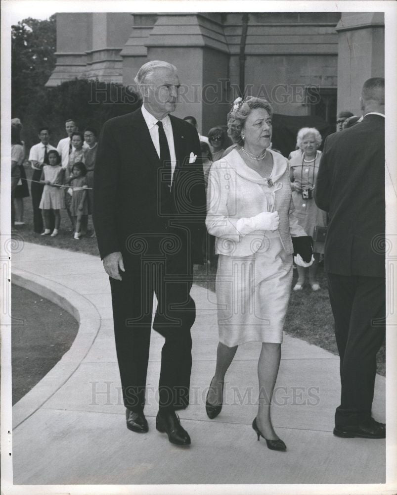 1966 Press Photo Sen. and Mrs. Stuart Symington - Historic Images
