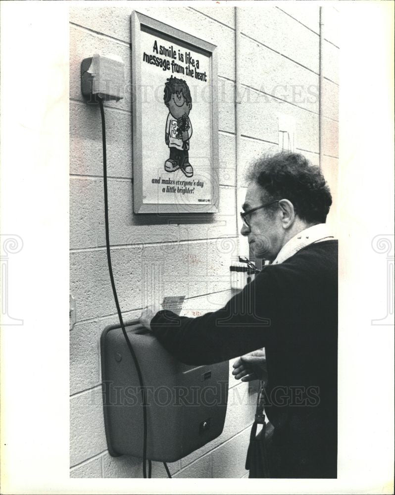 1981 Press Photo Handicapped Joe Siefman - Historic Images