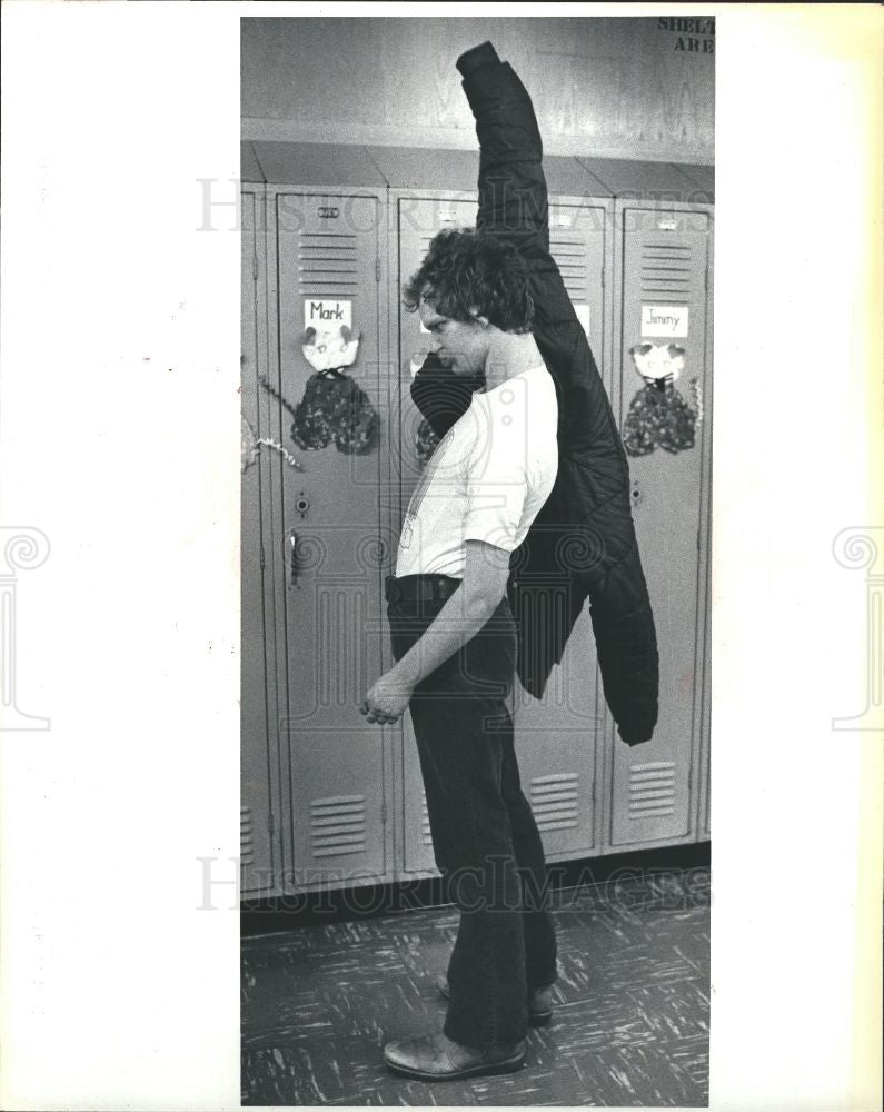 1981 Press Photo Holbrook Burger School Handicapped - Historic Images