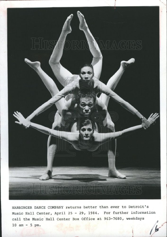 1984 Press Photo Harbinger Dance Company Detroit 1984 - Historic Images