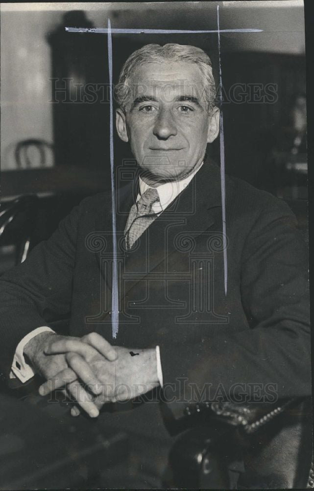 1931 Press Photo Gerard Swope - Presedent of GE Corp. - Historic Images