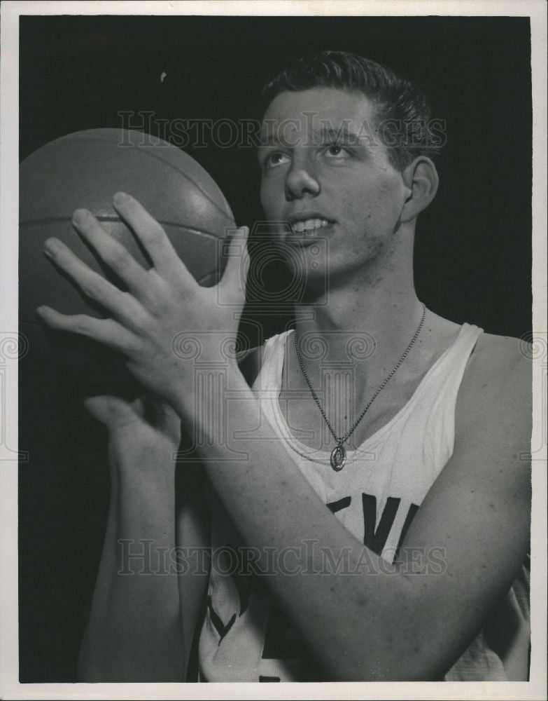 1959 Press Photo John Switchulis basketball - Historic Images
