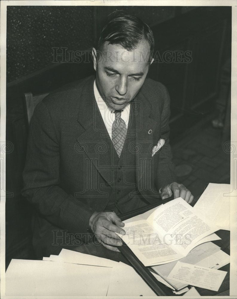 1936 Press Photo Charles P. Taft politician - Historic Images