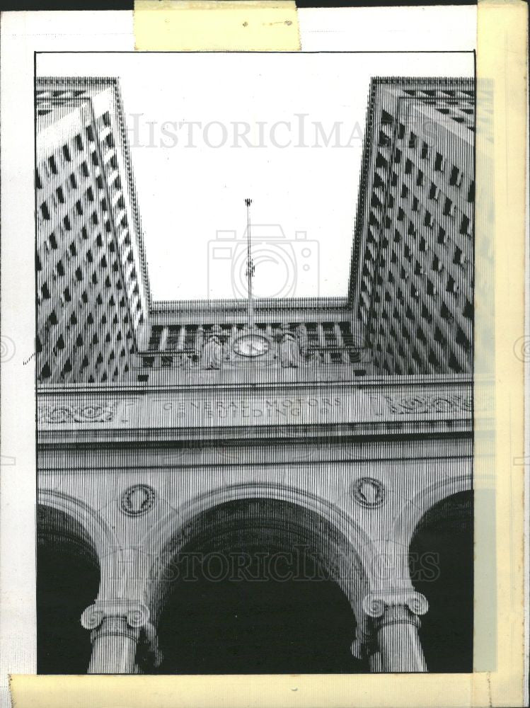 1973 Press Photo General Motors Headquarters Detroit - Historic Images