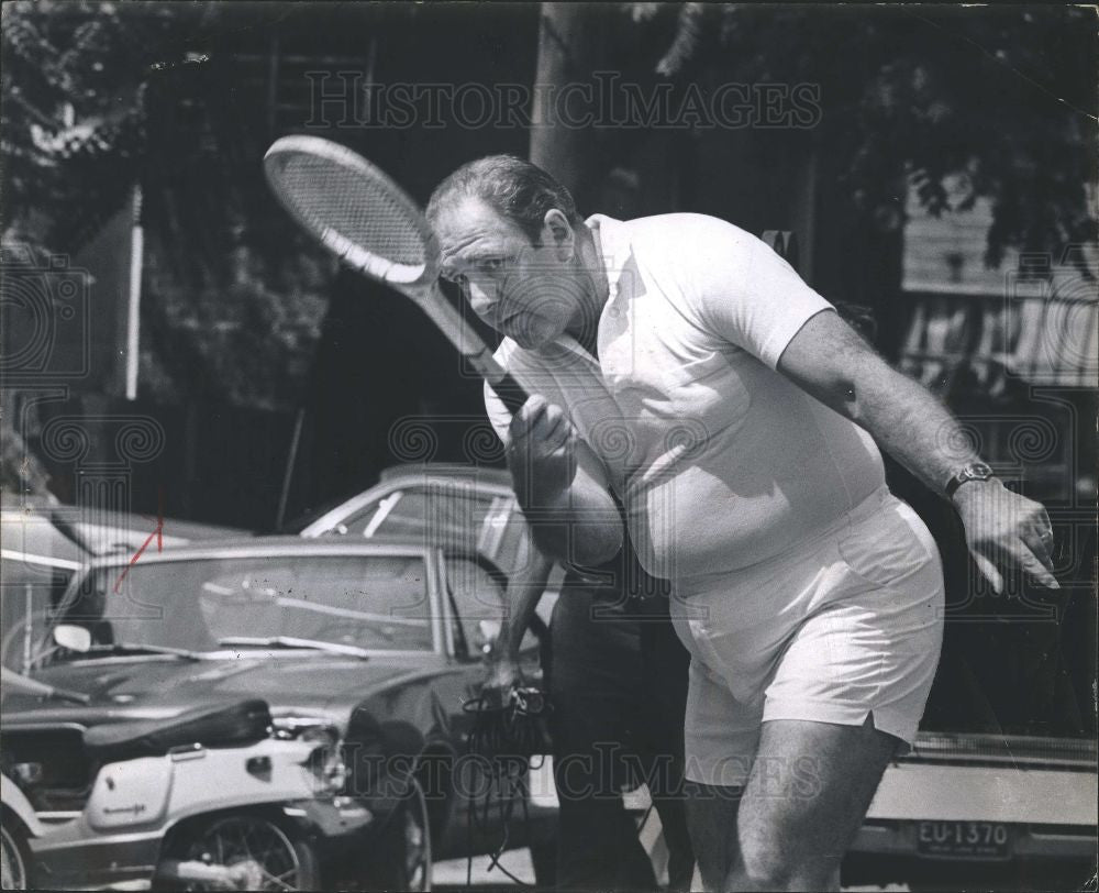 1969 Press Photo JOHANNES SPREEN Racket  pot shot - Historic Images
