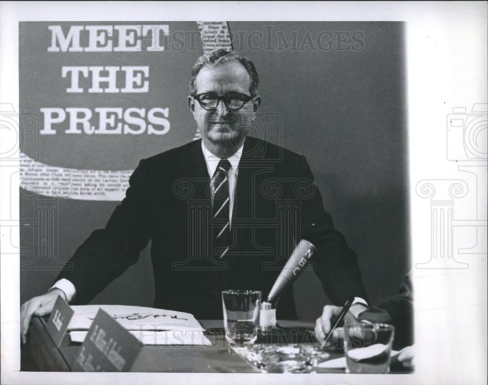 1962 Press Photo Lawrence E Spivak Panelist Meet Press - Historic Images