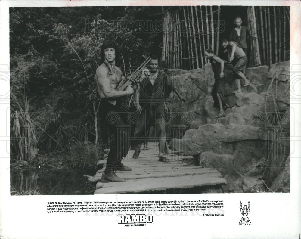 Press Photo Rambo: First Blood Part II - Historic Images