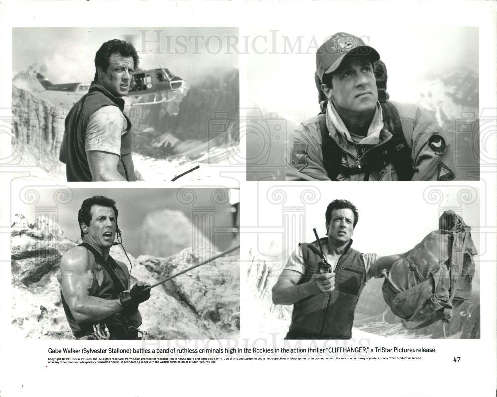 1993 Press Photo Sylvester Stallone American actor - Historic Images