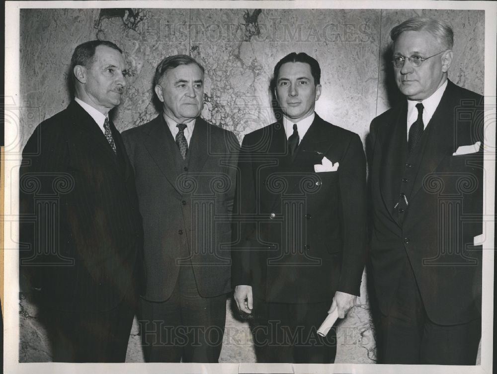 1937 Press Photo Officers NPA James Stahlman President - Historic Images