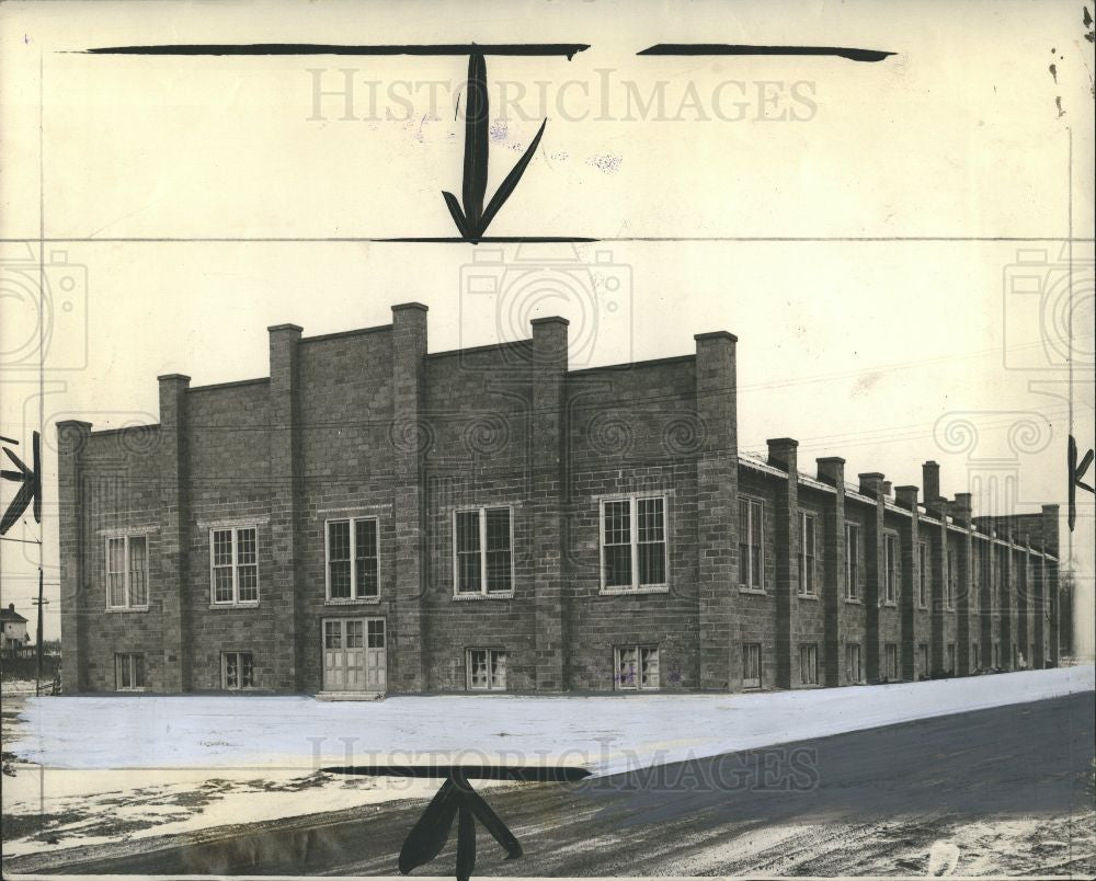 1933 Press Photo Hazel Park Baptist Tabernacle - Historic Images